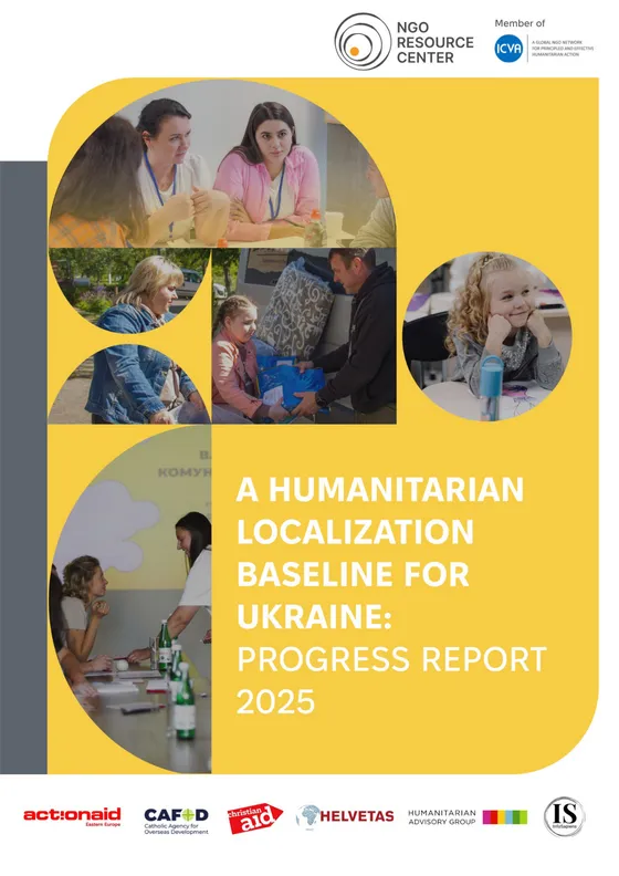 Cover of “A Humanitarian Localization Baseline for Ukraine: Progress Report 2025”