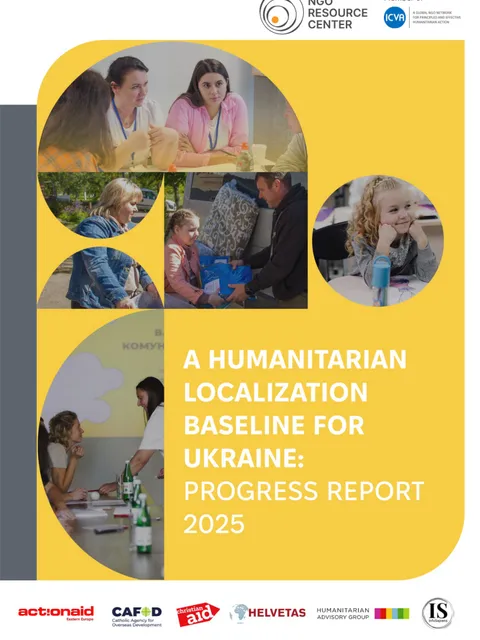 Cover of “A Humanitarian Localization Baseline for Ukraine: Progress Report 2025”