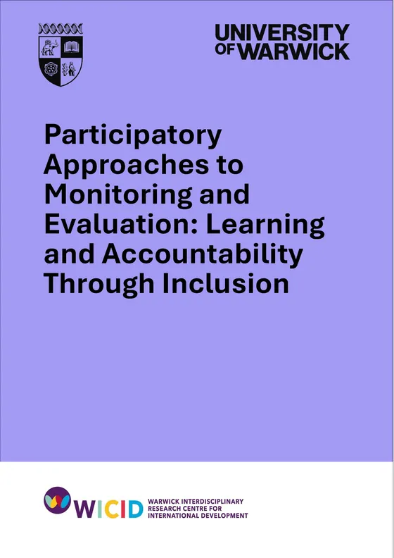 Cover of “Participatory Approaches to Monitoring and Evaluation: Learning and Accountability Through Inclusion”