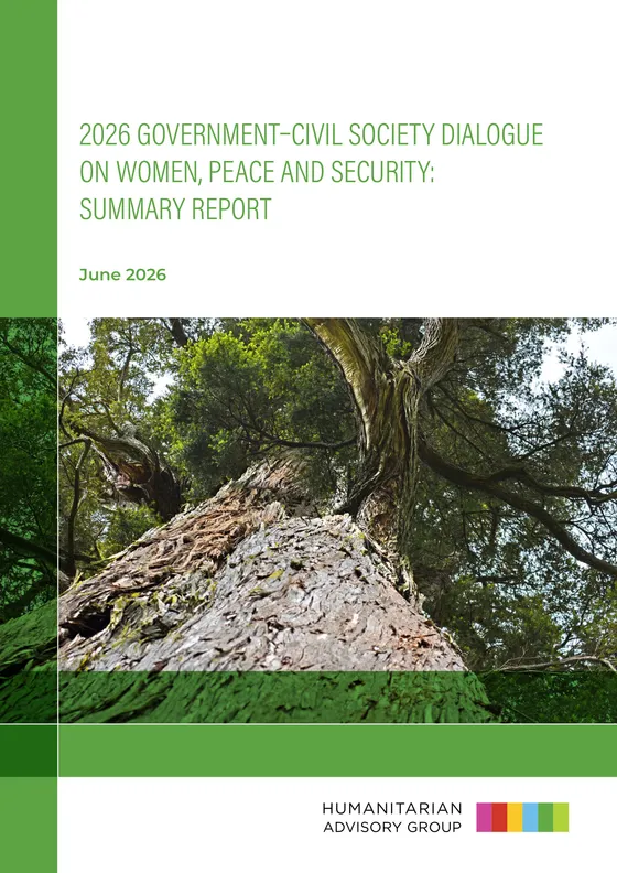 Cover of “2026 Government-Civil Society Dialogue on Women, Peace and Security: Summary Report”